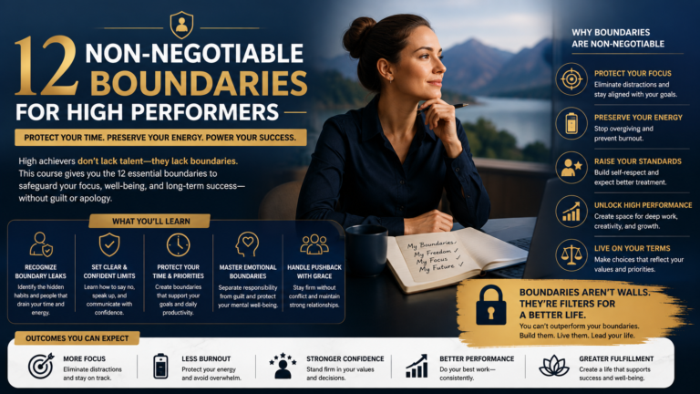 12 Non Negotiable Boundaries for High Performers