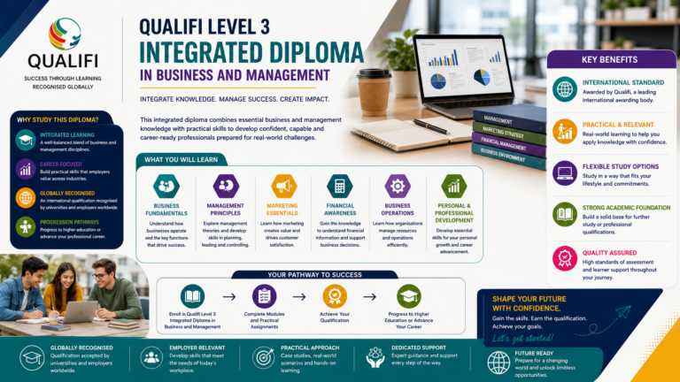 Qualifi Level 3 Integrated Diploma in Business and Management